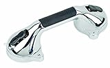 HealthSmart 12' Suction Cup Grab Bar, Safety Hand Rail, Support - Handicap, Elderly, Injury, Senior Assist, Color Indicator Showing when Bar is Secure, Chrome