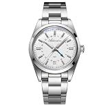 ADDIESDIVE 36 MM Small Face GMT Watches for Men Quartz Watch 515-24 H Diver Waterproof 100 M Stainless Steel