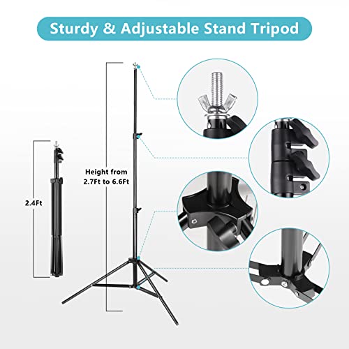 Backdrop Stand, 6.5 X 6.5Ft Adjustable Photo Backdrop Stand, Back Drop Banner Stand Support System Kit For Parties, Portrait, Studio Photography, Birthday Party… #TOP3