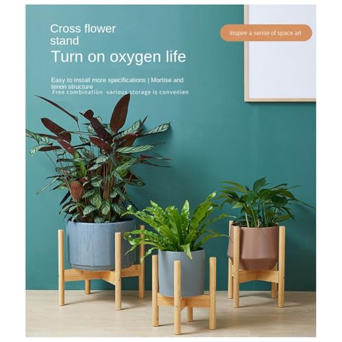 Présentoir bonsaï avec arrêt de sécurité, support pot de fleurs pour décoration de maison - 5
