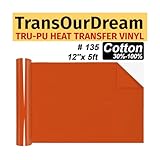 TransOurDream Matte Orange HTV Heat Tran...
