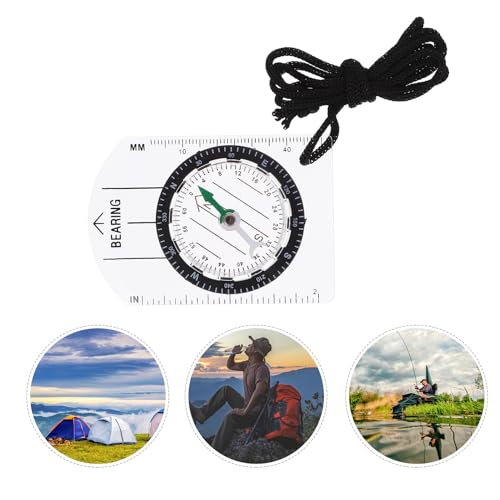 Set de 4 brújulas de bolsillo portátiles para senderismo miniatura 7