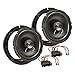 Produktbild tomzz Audio 4057-001 Lautsprecher Einbau-Set kompatibel mit VW Golf 4 IV Passat 3BG Polo 9N New Beetle 165mm Koaxial System TA16.5-Pro