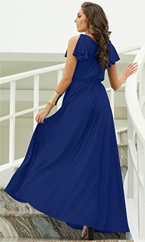 Image of KOH KOH Womens Long Sleeveless Bridesmaid Wedding Guest Prom Maxi Dress