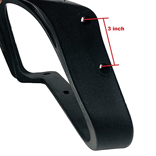 Image of GOYALSON Office Chair Visitor revolving Chair Spare Parts Accessories Net Back with nut Bolts and Key fit to Every Chair (Black, Chair Back with Handle Set)