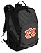 Broad Bay Auburn Backpack Auburn University Laptop Computer Bag (Black - Orange Logo)