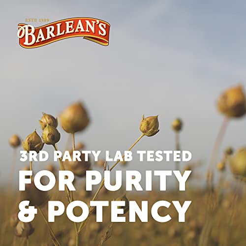 Barlean's Organic Lignan Flaxseed Oil Liquid Supplement From Cold Pressed Flax Seeds, 7,230 Mg Ala Omega-3 Fatty Acids For Skin And Hair Care, Vegan & Gluten Free, 8 Oz #TOP7