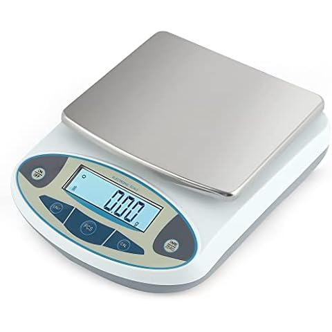 CGOLDENWALL Precision Lab Scale Digital Analytical Balance Laboratory Balance Jewelry Scale Scientific Scale 0.01g Accuracy 110V (5000g, 0.01g) Cover