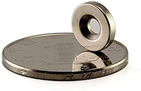 25 Pack Round Disc Magnets, D10mm x H3mm with 3mm Hole, Silver Steel Finish, Ideal for Refrigerator, Office, Whiteboard Magnets, Durable, Multi-Use image 4
