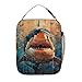 DOINBEE Shark Lunch Bag Cool Blue and Red Shark Lunch Box for Boys Kids Men, Retro Ocean Fish Fishing Animal Lunchbox Tote Cooler Thermal Insulated Leakproof Meal Bags with Adjustable Strap