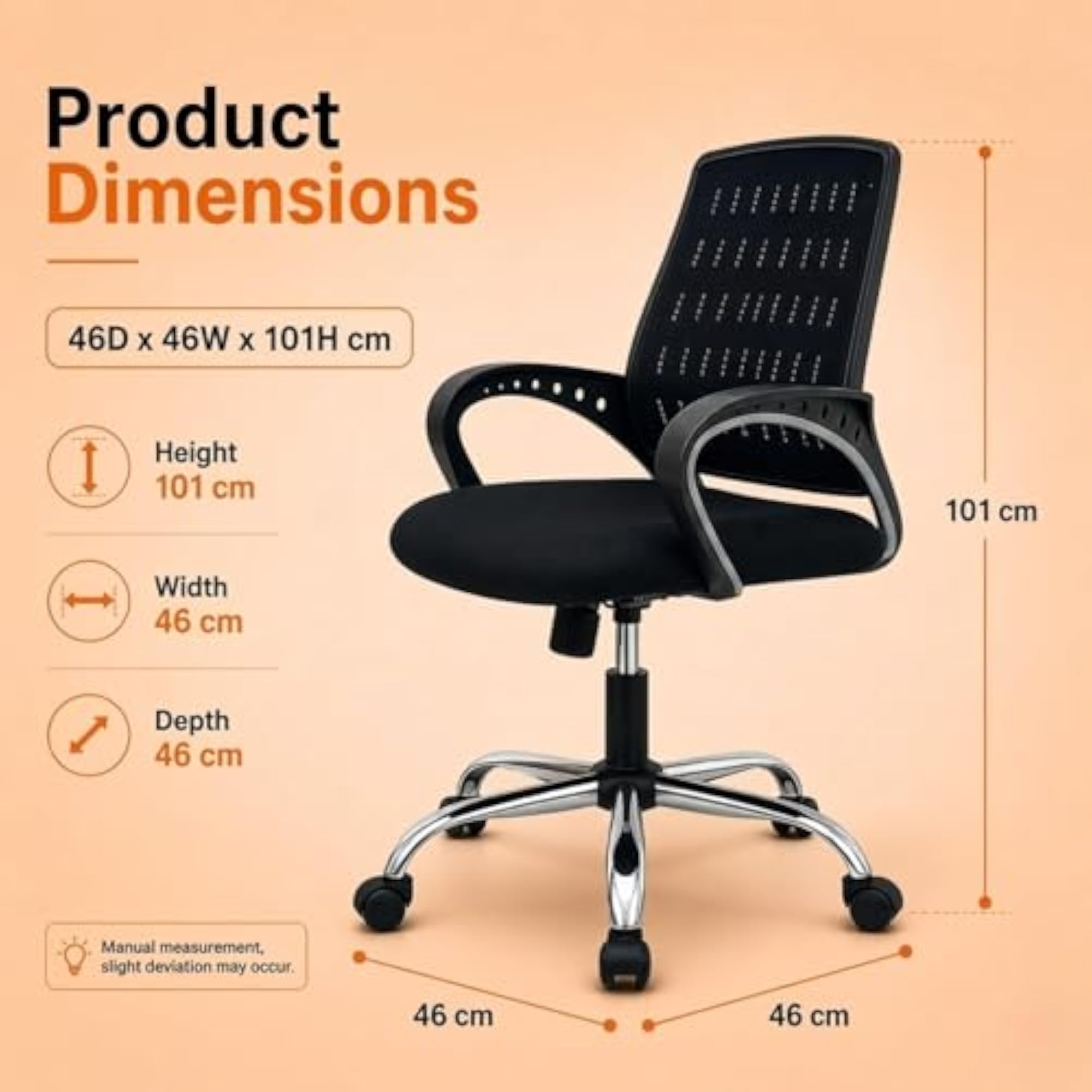 Sensual Ergonomic Office Chair with Cushioned Seat