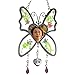 BANBERRY DESIGNS Mom Photo Butterfly Mother Suncatcher - Pressed Flowers in Between Glass - Heart Shape Picture Opening - Mom Gifts