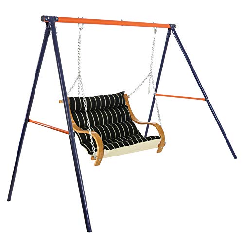 Smartxchoices 70.8\'\' Solid Steel Frame Swing Stand for Indoor/Outdoor/Backyard for Kids and Adults Play Weight Capacity 440lbs - Easy Installation - Thumbnail 3