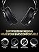 Bluedio T5 Active Noise Cancelling Headphones Over Ear Wireless Bluetooth Headphones with Mic Portable Stereo Headsets for Cell Phones Travel Work(Black)