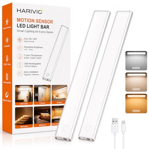 Image of Motion Sensor LED Light for Home, 30cm, Rechargeable