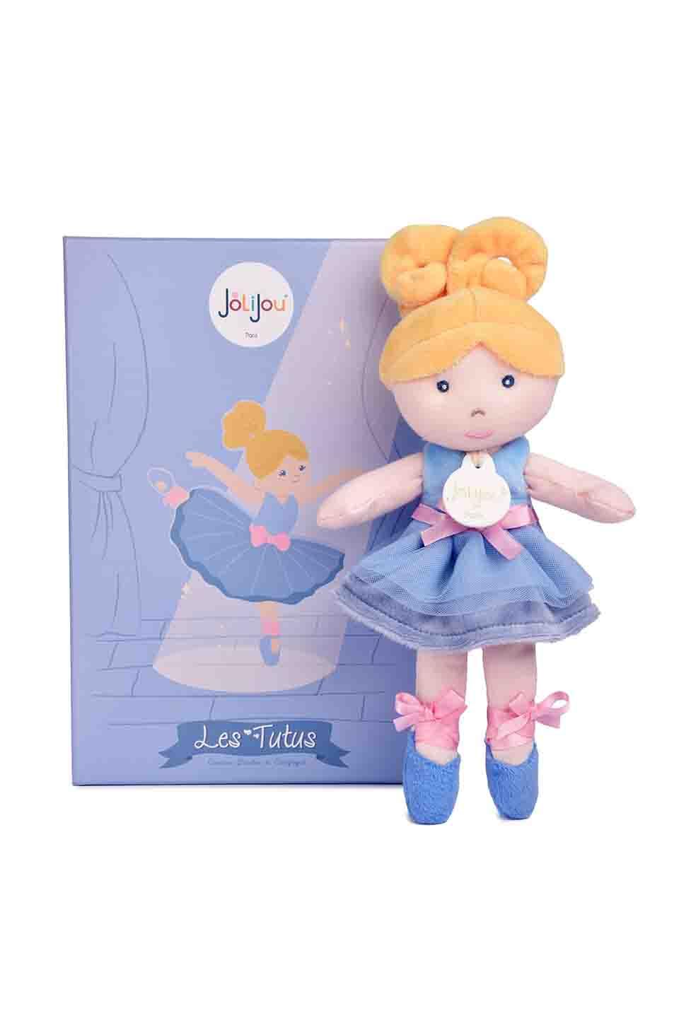 Poupée Ballerine Bleue Jolijou - Élégante Danseuse en Tissu pour Enfants