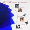 5 Pack Acrylic Sheet Blue Translucent Colored Transparent Sheets Easy to Cut for DIY Art Projects,Crafting,Display Project,Signs,Painting,Laser Cutting Plastic Plexiglass Panel 5x7 2.8mm Thick