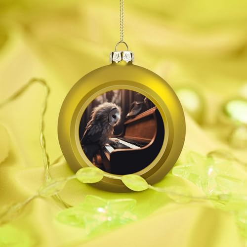 Boules de Noël piano et chouette pour illuminer votre sapin festif - 7