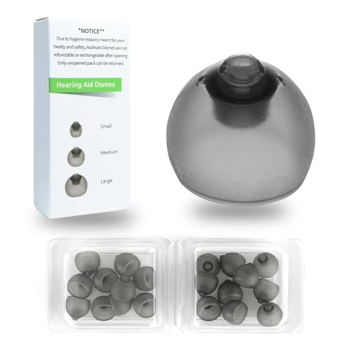 Phonak   Domos de audífonos ventilados 4.0, ideales para pérdida auditiva leve, compatible con silicona cómoda para tamaños de orejas pequeñas a medianas (blanco, 2 piezas/20 piezas, cúpula ventilada