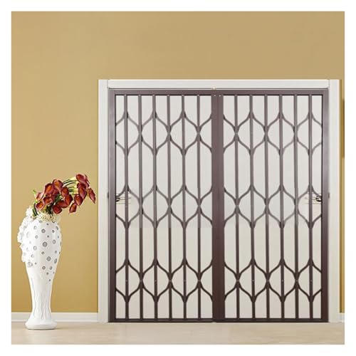 Robusta Finestra antieffrazione telescopica 90 100 110 120 cm di Altezza, Recinzione di Protezione Pieghevole per finestre per Proteggere Bambini e Animali Domestici, Barre di Sicurezza per