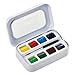 SENNELIER L'Aquarelle French Watercolor Paint, Aqua Mini Set of 8 Half Pans