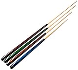Set of Aska Mixed Length Cues LS, Canadian Hard Rock Maple Billiard Pool Cue Sticks, Short, Kids...
