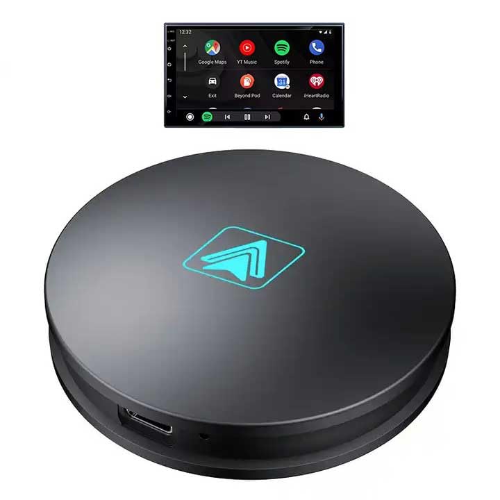 Khatz Wireless Android Auto Adapter, Convert Wired Android auto to Wireless - Round, Wireless Android Auto Adapter for Car with OEM Stereo with Wired Android auto-image-21