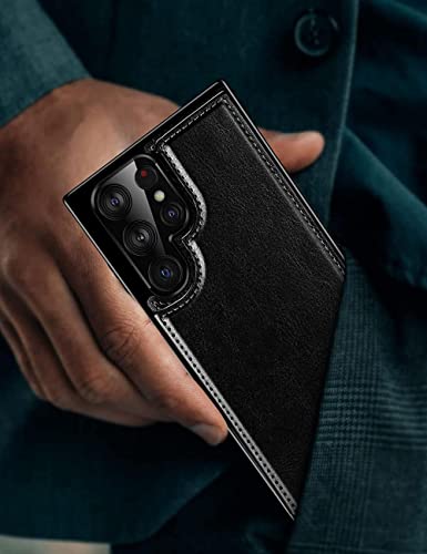 Étui Samsung Galaxy S21 FE rouge pour ranger vos cartes de crédit et sécuriser votre écran