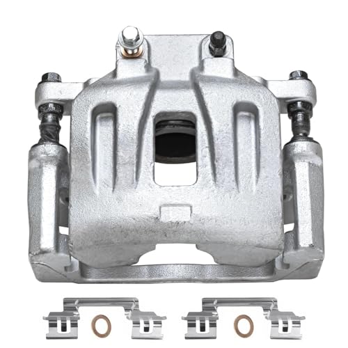 Image of Detroit Axle - 2pc Front Brake Calipers for Dodge Challenger Charger Magnum | Chrysler 300 Disc Brake Calipers with Brackets Replacement Brake Calipers Assembly