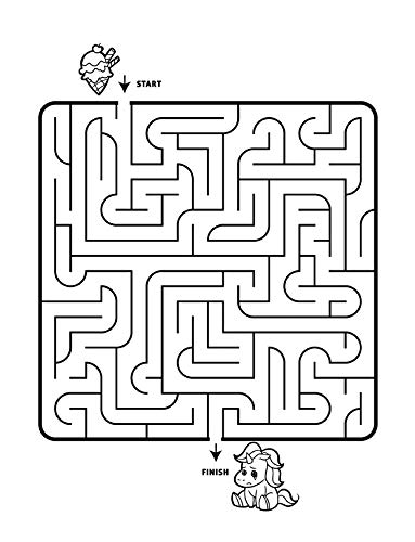 Unicorn Activity Book for Kids Ages 6-8: Unicorn Coloring Book, Dot to Dot, Maze Book, Kid Games, and Kids Activities 4 41Vabq 9slL
