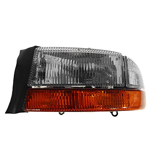 Image of TRQ Driver Side Headlight Assembly Compatible with 1997-2004 Dodge Dakota 1998-2003 Durango With Front Cornering Light CH2502122