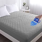 Bioeartha Waterproof Mattress Pad - Queen Size Quilted Fitted Mattress Pad 100% Waterproof Breathabl