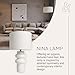 Villa Moda Nina-Hxy-1659 Table Lamp, White