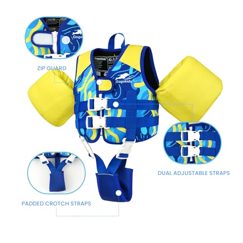 Image of Gogokids Puddle Float Jumper 33-66 Pounds, Toddler Swim Vest Kids 2-6 Years