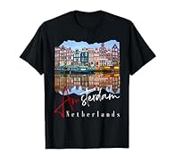 What better way to remember your Dutch vacation than this cool Amsterdam tee? It's the perfect Amsterdam souvenir or memento from your European trip! This top is perfect for all those passionate about traveling, the Netherlands, travel, bikes & cycli...