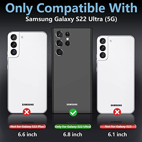 Image of Thermoplastic Polyurethane For Samsung Galaxy S22 Ultra Case Waterproof|Built In Screen Protector 360 Full Body Heavy Duty Shockproof Ip68 Waterproof Galaxy S22 Ultra Case 6.8 Inch Black