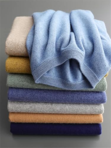 Men Cashmere Blen Pullover O-Neck Basic Sweater Long Sleeve Smart Casual Soft Tops Fall Winter3