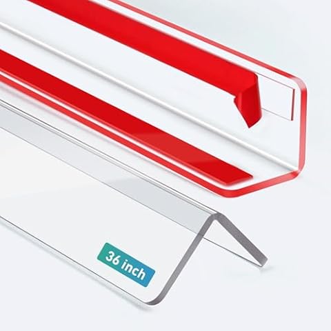FCSOTSPS Wall Corner Protector,2PCS 1.58'' W x 36'' L Thickened Clear Wall Corner Guard, Self-Adhesive Wall Edge Protector for Wall,Furniture Corner & Edge Safety Bumpers Cover