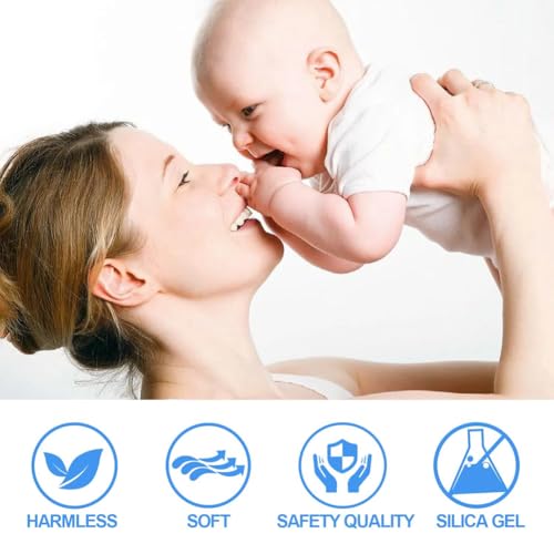 O-Ringe Baby-Schnuller-Clips, Weicher Ring Adapter Clip, 10 Stück Baby Silikonring Schnullerhalter, Transparente Schnuller Adapter, Schnullerkette Silikonring, für Baby Show oder Geburtstagsgeschenk