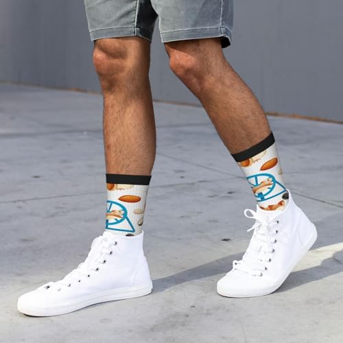 VOSERY Cartoon-Socken mit niedlichem Hamster-, Nuss- und Erdnuss-Motiv, lässig, athletisch, ästhetisch, für Damen und Herren, niedlich, lustige Socken