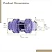 Flow Control Non Return Valve With Clear Casing, Dual Seal, Rpp One Way Valve For Industrial Plumbing Use