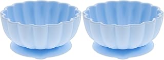 ibasenice 4 Peças Tigela De Flor De Abóbora Para Crianças Tigelas De Sucção Para Crianças Ternos Para Crianças Placas De Sucção Para Crianças Tigelas De Sucção Para Bebês E Placas Tigela De