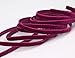 Produktbild finemark Elastisches Samtband Weinrot Bordeaux (360) 1 m x 6 mm METERWARE Stretch Velour extrem dehnbar einseitig Elastic Velvet Samt 20% Elasthan zum nähen