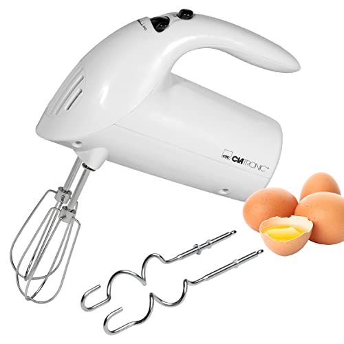 Batidora de mano eléctrica Clatronic® | potente motor de 250 vatios | 5 velocidades | robustos...