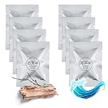 URAQT Car Air Freshener Refills, 8 Pack Automotive Outlet Freshener, Diffuser Vent Clip Solid Fragrance Replacement Pads, Aroma Perfume Aromatherapy Ornament (Ocean+Cologne)