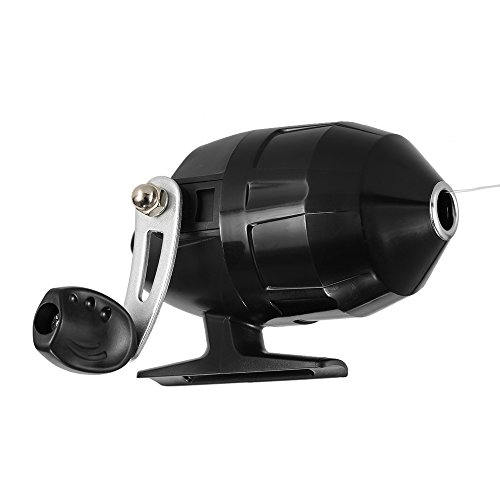 Festnight Fechado Pesca Reel Reel Fishing Spinning com linha de pesca (Black)