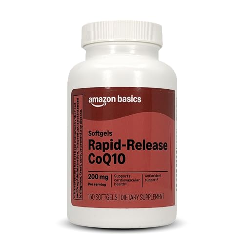 Amazon Basics Rapid Release CoQ10 Softgels