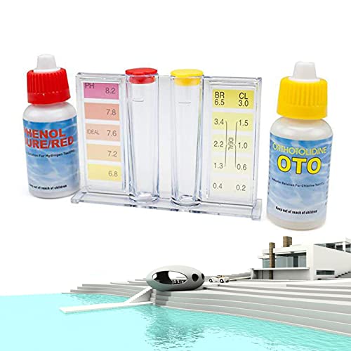 shangjia Test d'eau pour Piscine,qualité l'eau Spa pour l'analyse du pH | démarragTest d'eau Facile à Utiliser pour la Maison, la Piscine, Le Jardinage, Le Centr