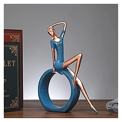 Lovediyxihe Resin Ornaments Yoga Girl Statue Ornament, Simple Art Resin Figurine Decoration With Non-Slip Bottom For Home Shelf Office Desktop Ornaments (Size : Sexy) #TOP3