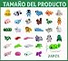 Imagen de PLUSHCEWT Set de 28 animales impresos en 3D al estilo casual